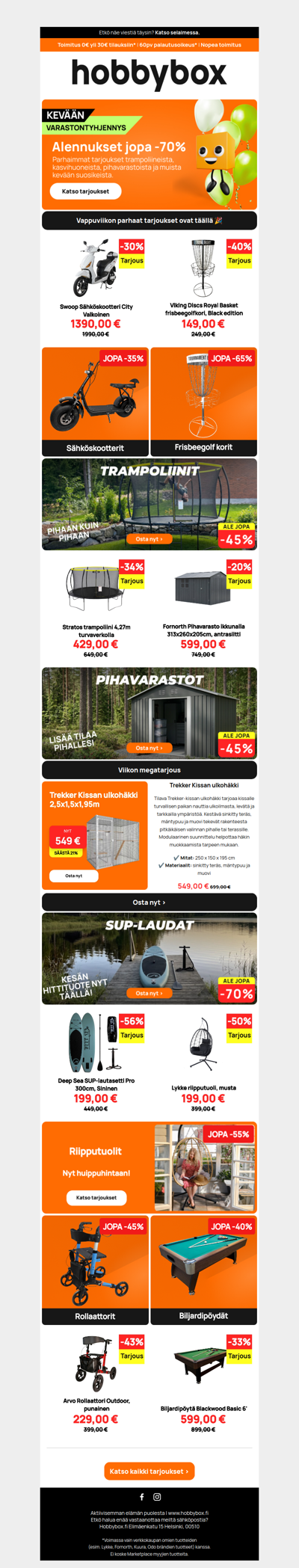 🔥 KEVÄÄN VARASTONTYHJENNYS ALKOI: JOPA -70 %