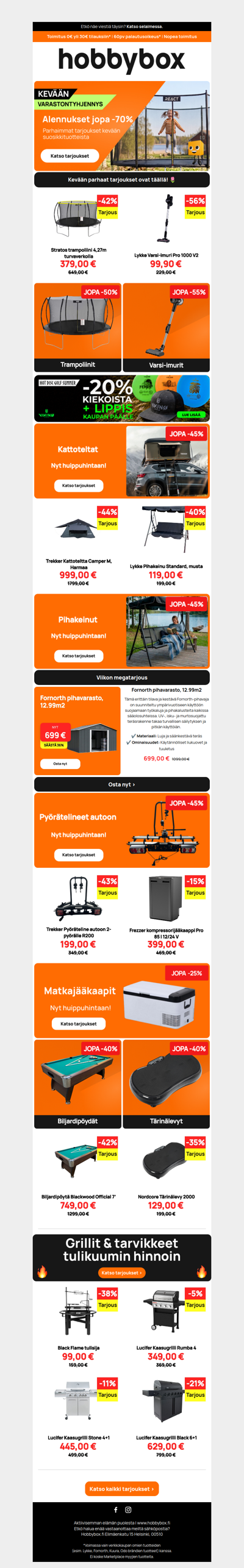 Torstain super-edut: Koti ja piha kuntoon kesäksi huippuhinnoin! 🌞