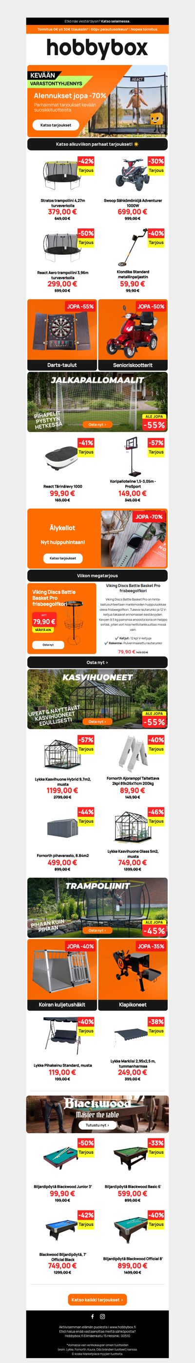 🔥 Kevätkauden huikeimmat löydöt – säästä jopa 70 %!