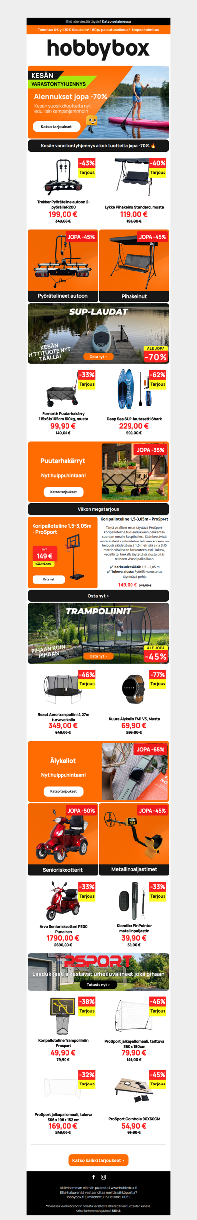 💥 Viikon kuumimmat tärpit kesän varastontyhjennyksestä!