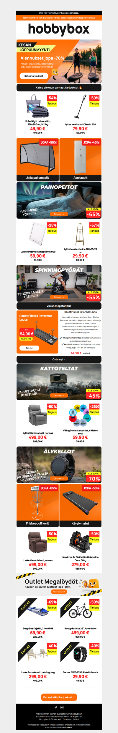🔥 Kesän loppuunmyynti päättyy pian - katso parhaat löydöt