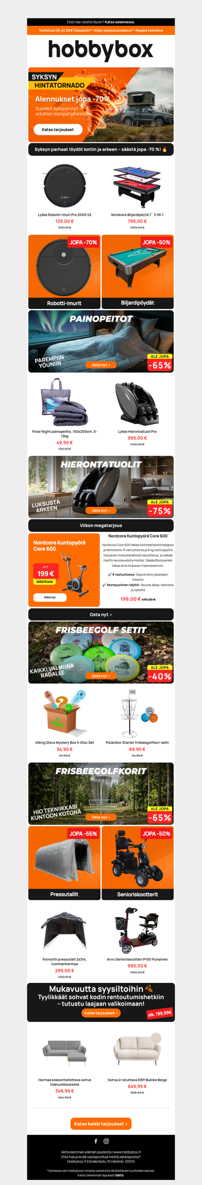 🌪️ Hintatornadosta huippulöytöjä kotoiluun ja vapaa-aikaan!
