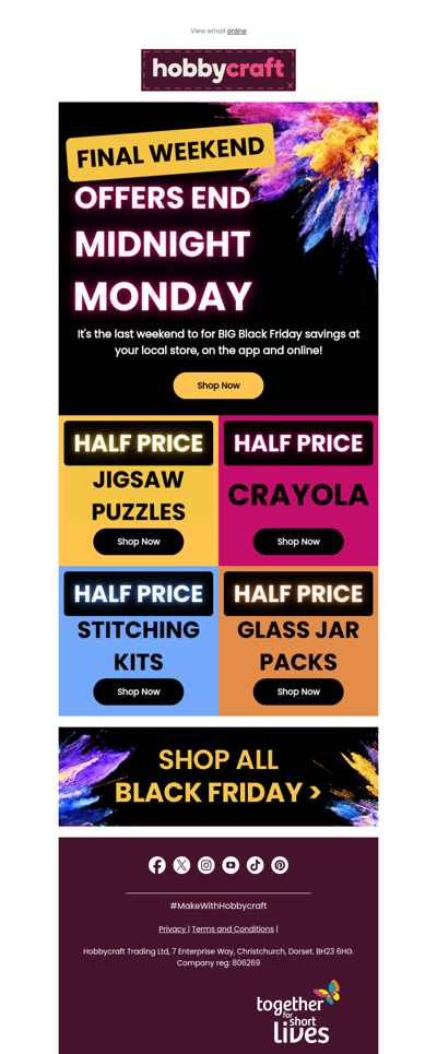 Final weekend for Black Friday offers