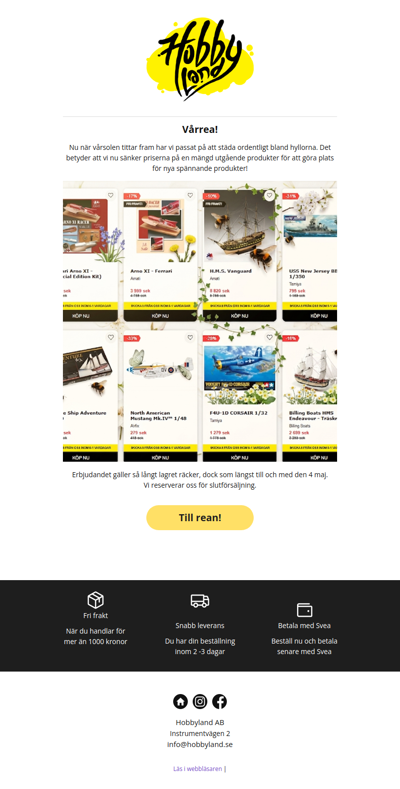 Vårrea på Hobbyland!