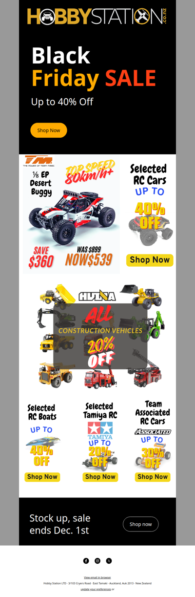 Our Black FRIDAY SALE is NOW ON!!