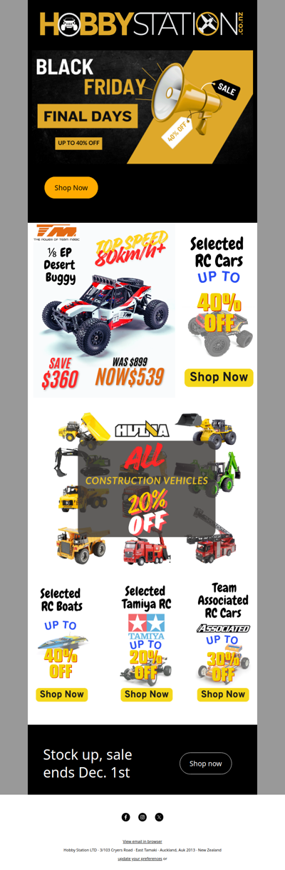 Final Days of Our Black Friday Sale – Don’t Miss Out!