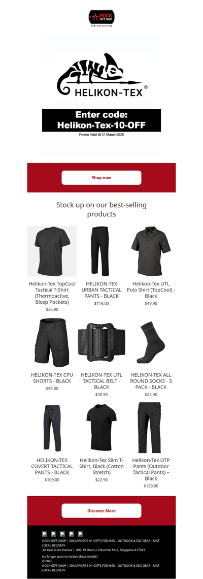 Helikon-Tex 10% OFF — Gear Up Before 31 Mar