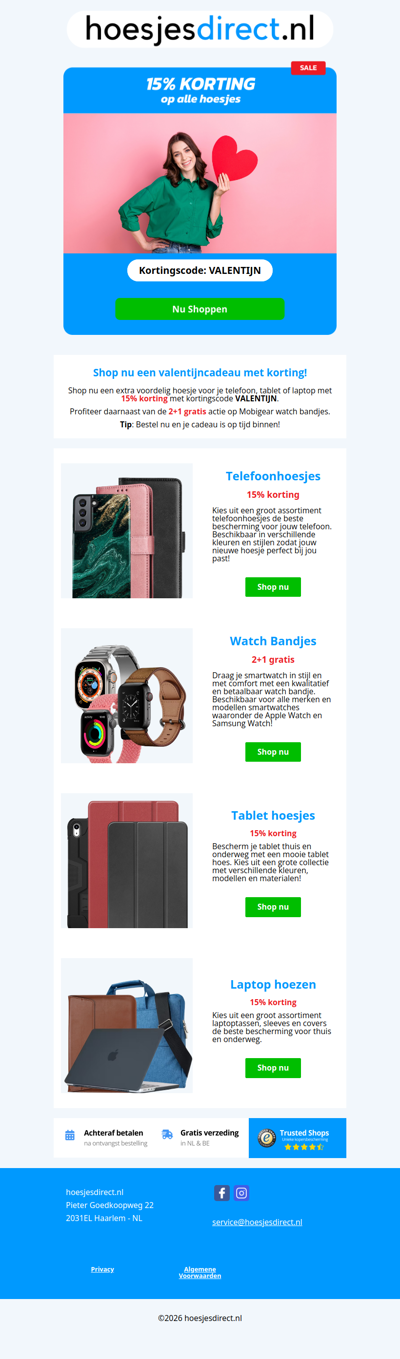 ❤️ Valentijn Deals – 15% korting op alle hoesjes & meer!