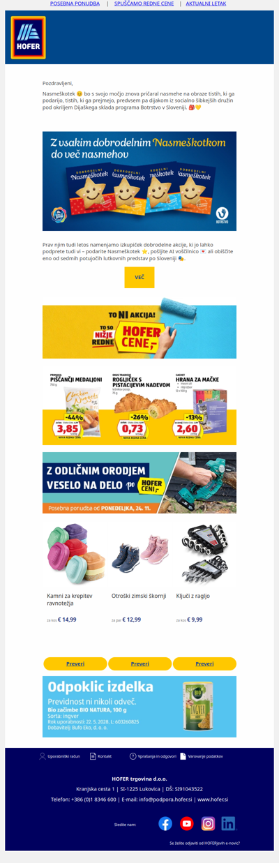 ✨ Nasmeškotek že deveto leto zapored širi nasmehe 🍪