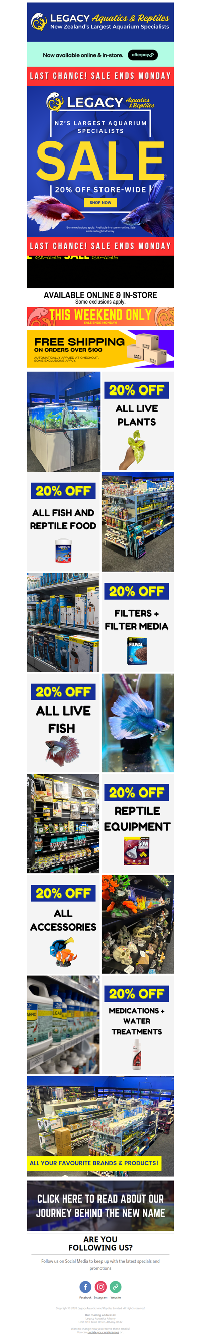 Last Chance for 20% Off! Limited Time Offer 🐠
