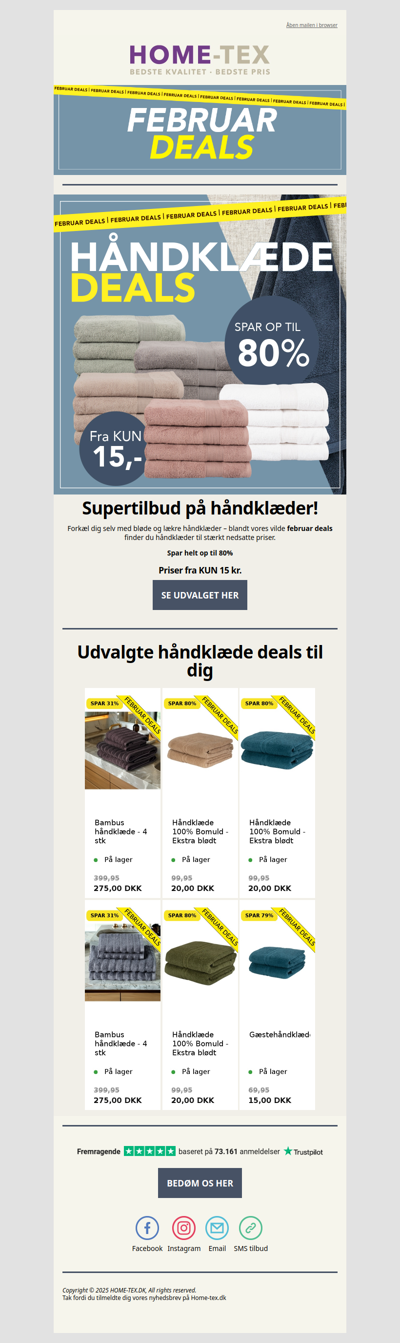 Håndklæde deals fra KUN 15 kr. 💥