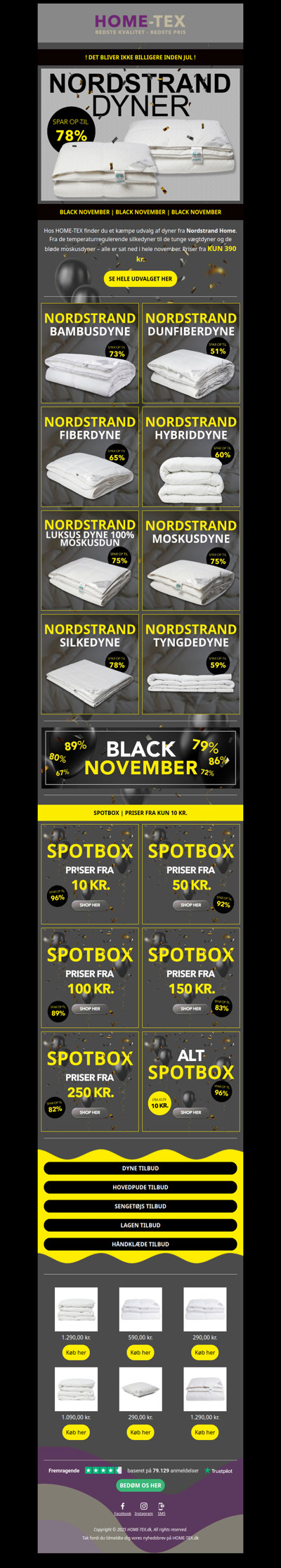 Luksusdyner til vilde Black November priser 🖤🖤