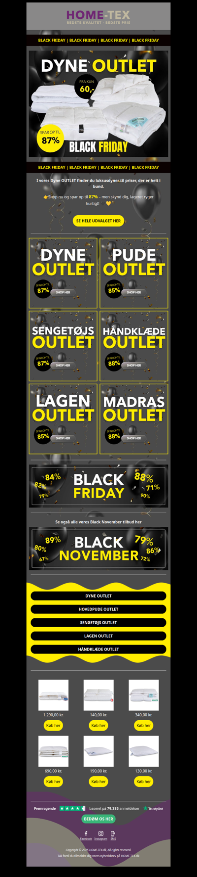 Black Friday – KÆMPE dyne OUTLET!