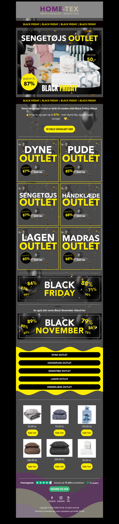 Black Friday tilbud på sengetøj🖤