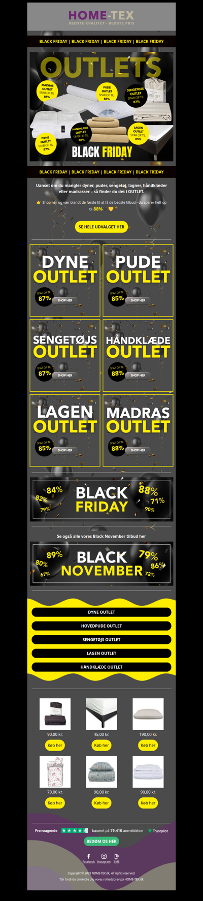 Black Friday OUTLET = kæmpe rabatter på ALT🖤