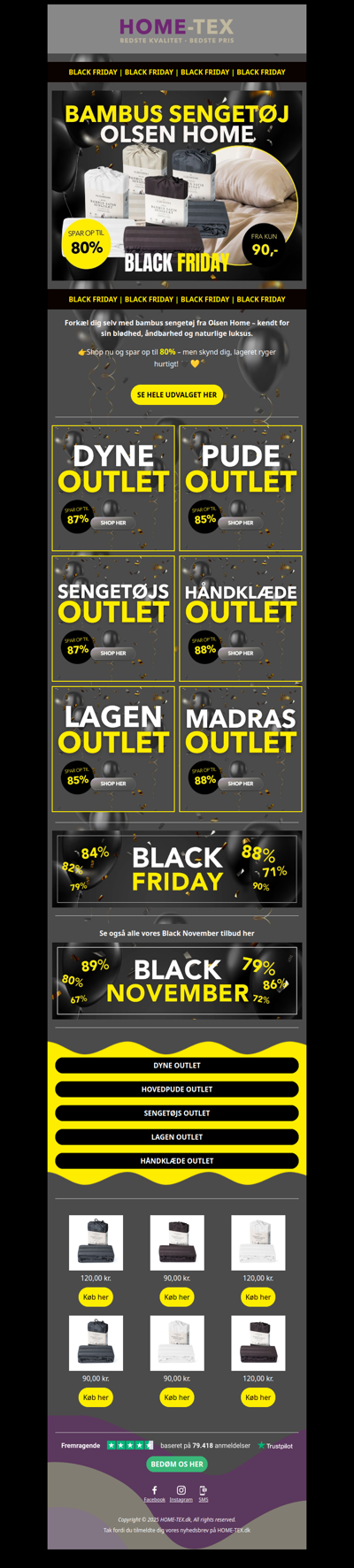 Black Friday tilbud på bambus sengetøj🖤