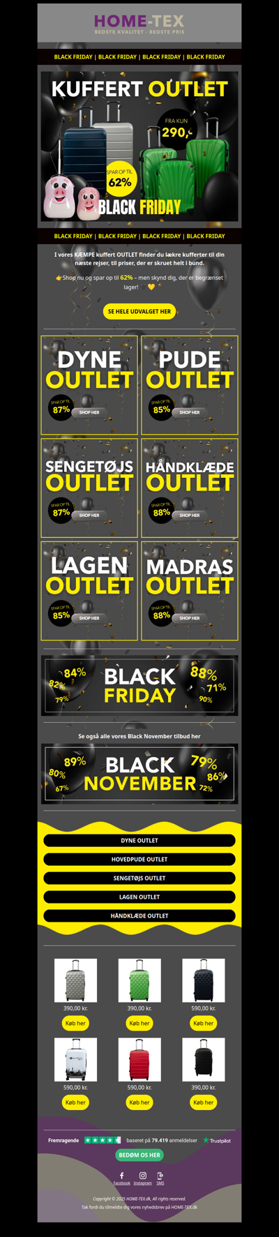 Black Friday = KÆMPE KUFFERT OUTLET!