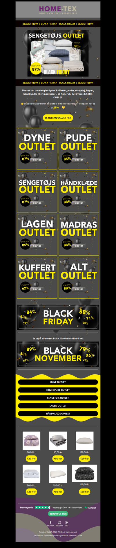 BLACK FRIDAY OUTLET | SPAR OP TIL 88%🖤