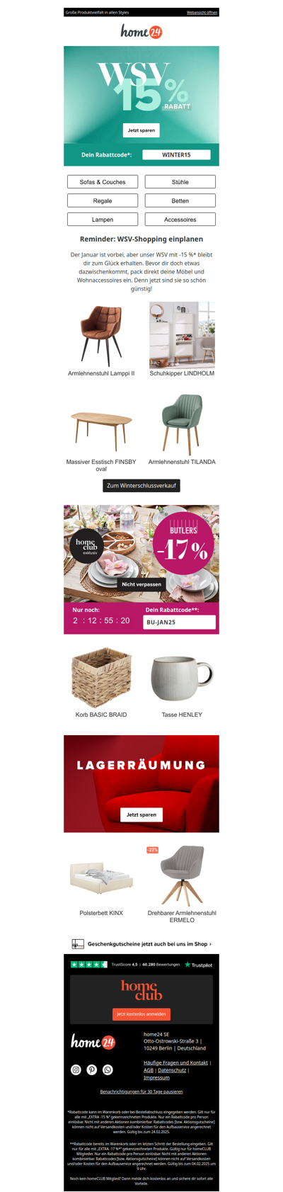 Sicher dir -15 % 🛍️ Schlussverkauf