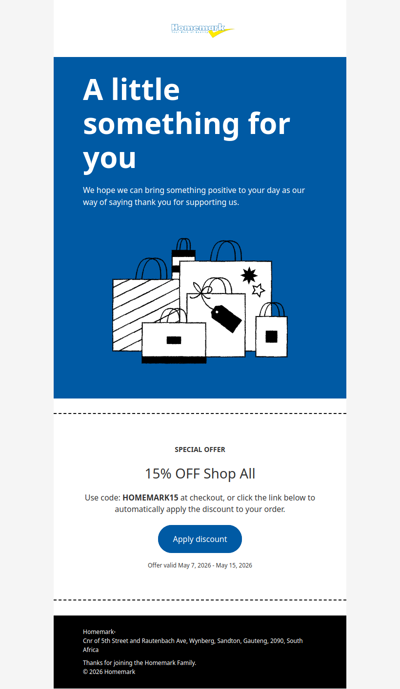 You’ve Got 15% OFF Waiting