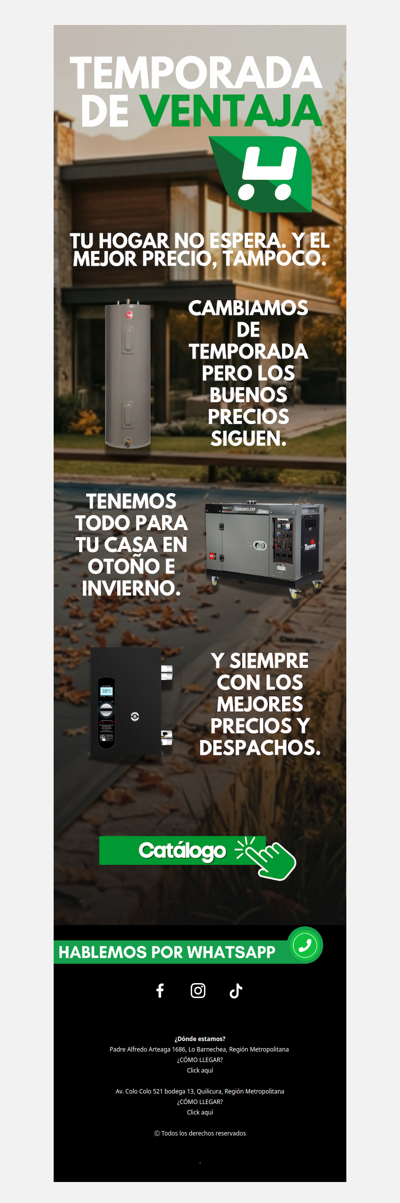 Es temporada de ventaja 🍁