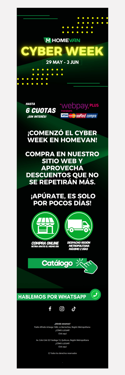 Comenzó el Cyber Week 🛒
