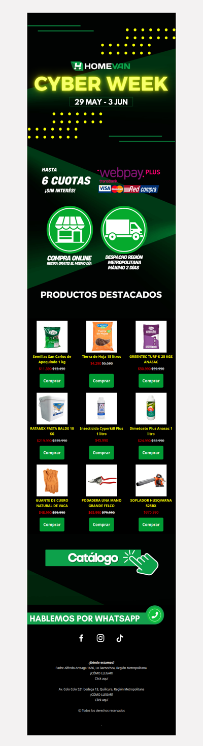 Productos destacados Cyber Week 🛒