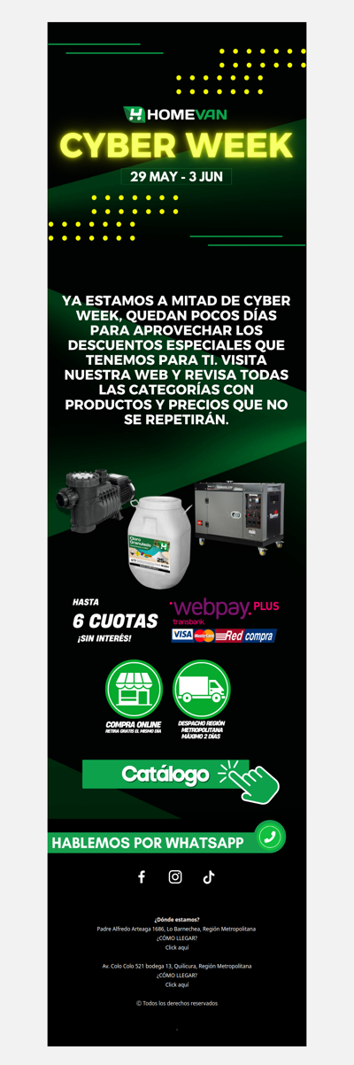 Estamos a mitad de Cyber Week 😎