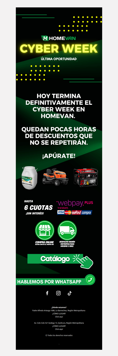 Se acaba el Cyber Week 🥲