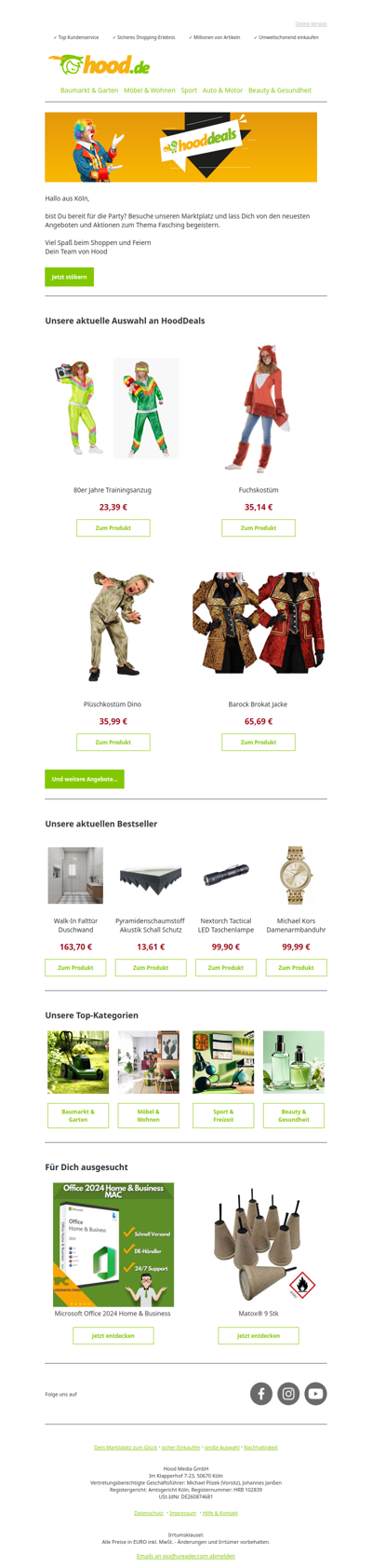 Sichere Dir unsere HoodDeals der Woche