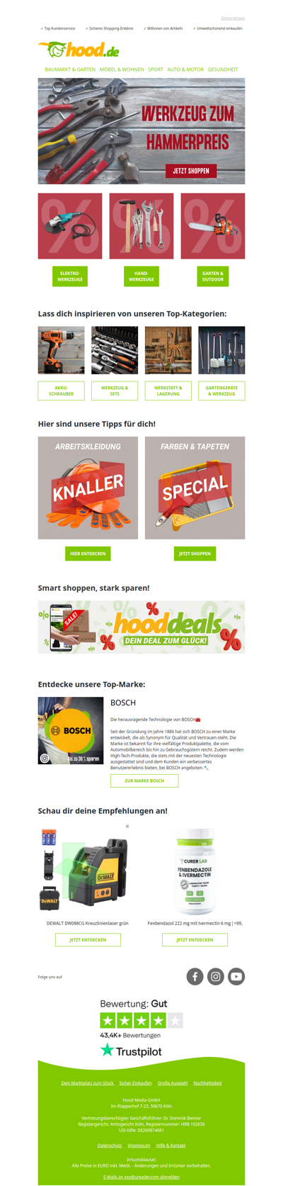 Sicher dir Werkzeug zum Hammerpreis!💪