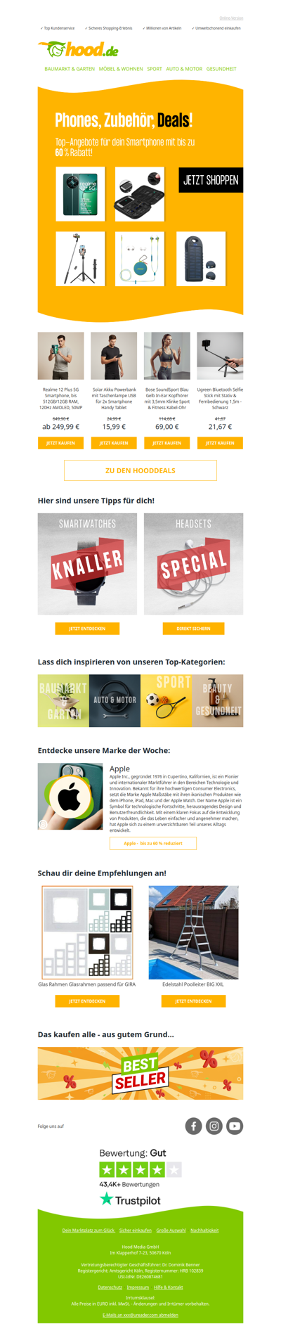 Bis zu 60% Rabatt auf Smartphones & Zubehör!