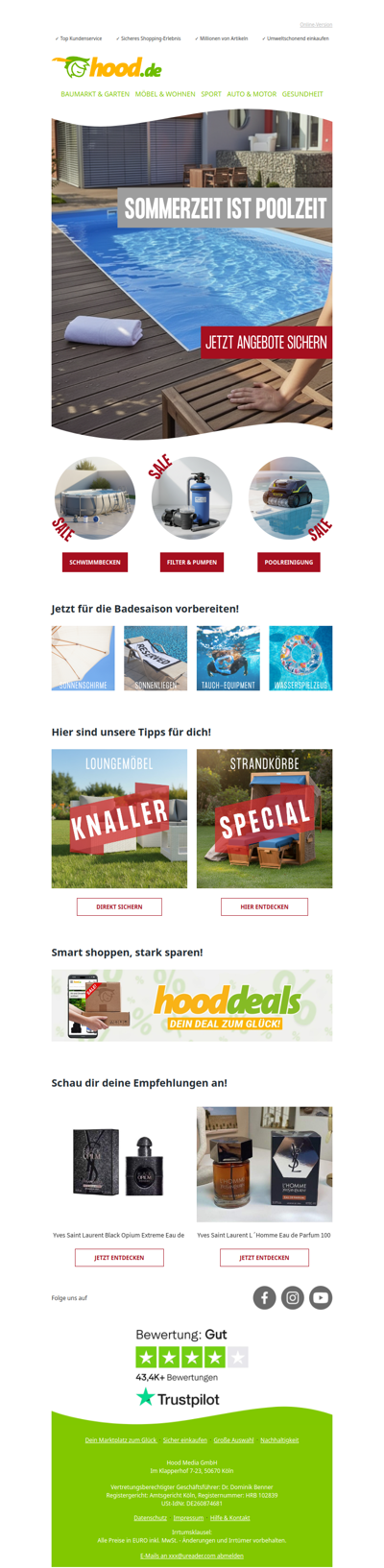 Alles für den perfekten Poolsommer 🌞