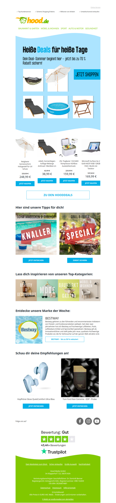 Bis zu 70 % Rabatt: Die heißesten Angebote des Sommers sind da!🔥