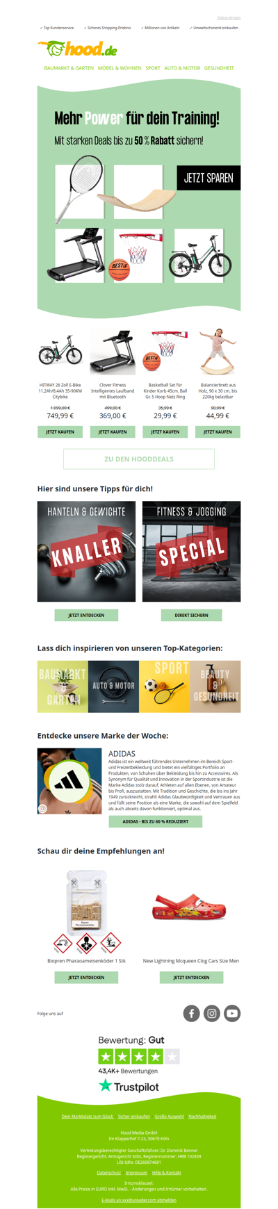 Mehr Power für dein Training!