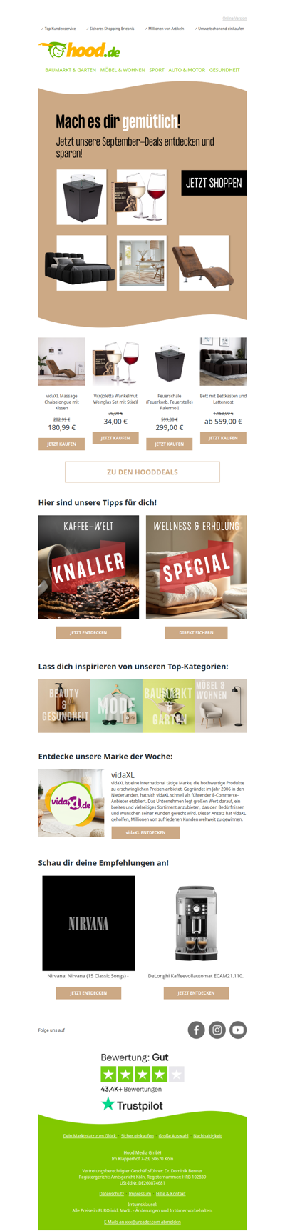 Mach es dir gemütlich!
