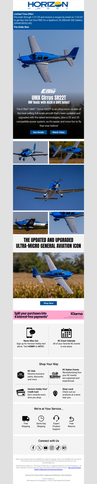 New Release from E-flite! UMX Cirrus SR22T