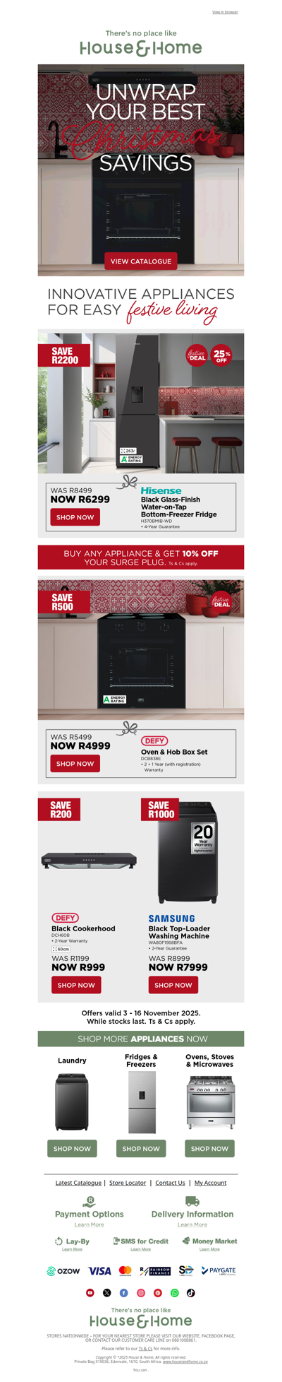 Festive Deals to Upgrade Your Home – Save Big on Appliances!