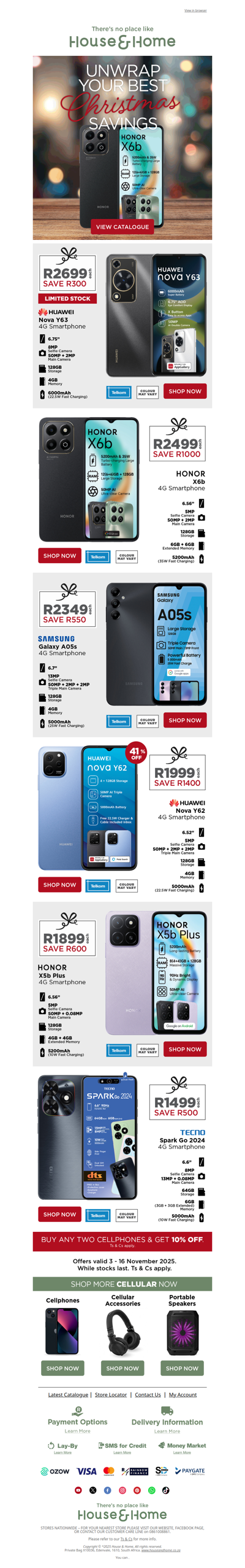 Final Days for Festive Phone Savings & More!