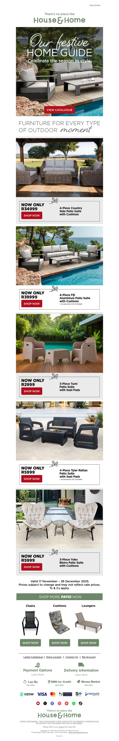 Your festive patio is waiting