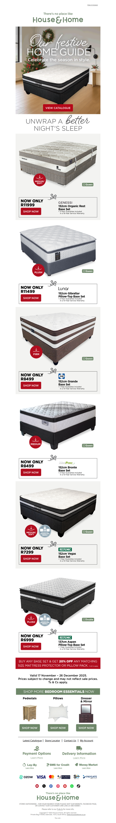 Sleep in Perfect Comfort This Festive Season