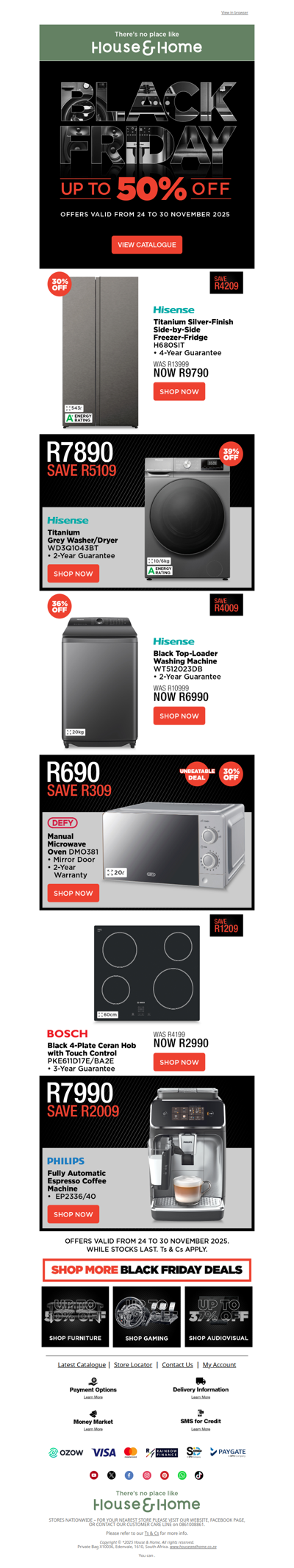 Black Friday is HERE! Click for Massive Appliances Deals