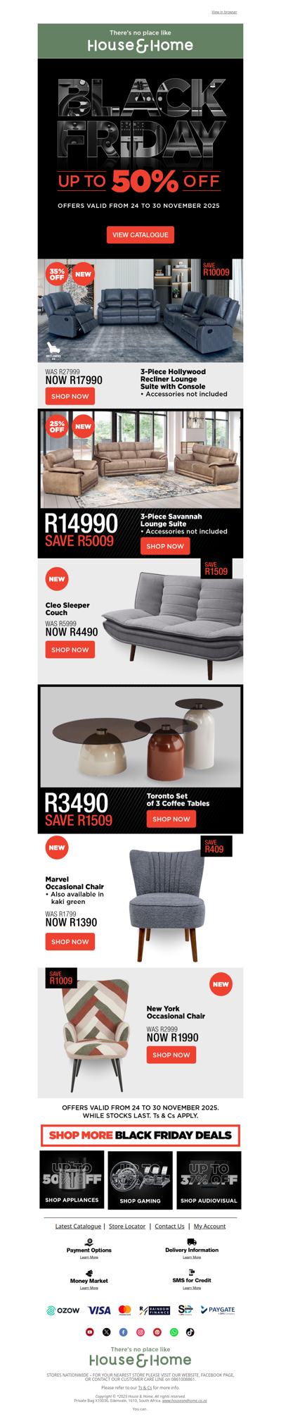 Black Friday Lounge Deals Have Arrived!