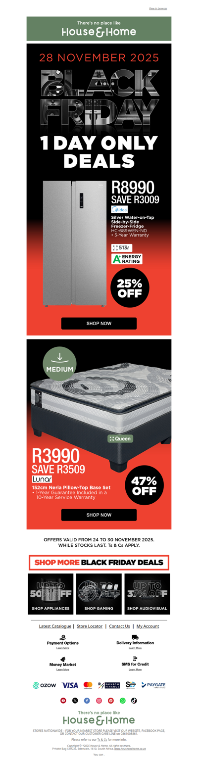 One Day Only Deals Drop Tomorrow!