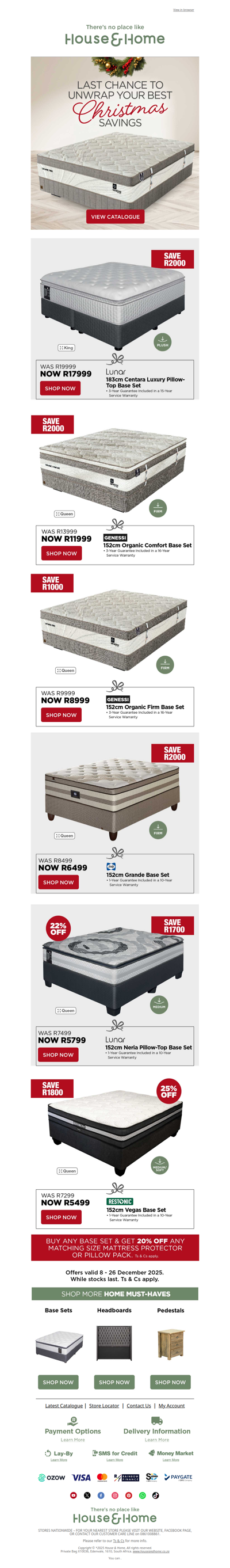 Your perfect night's sleep awaits...