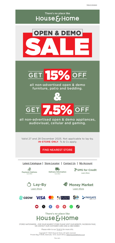 Save the date to save up to 15% this weekend!