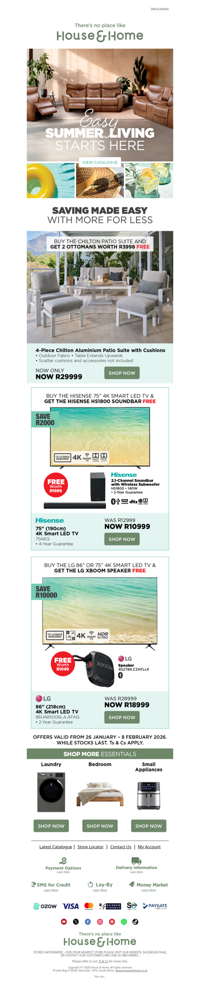 Easy Summer Living Starts with Unbeatable Combos