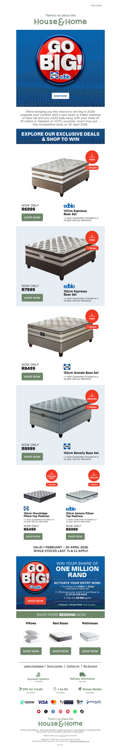 Go Big & Win with Sealy and Edblo in 2026!