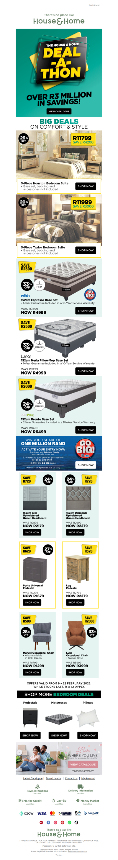 Dream Deal-A-Thon Deals for Your Bedroom!