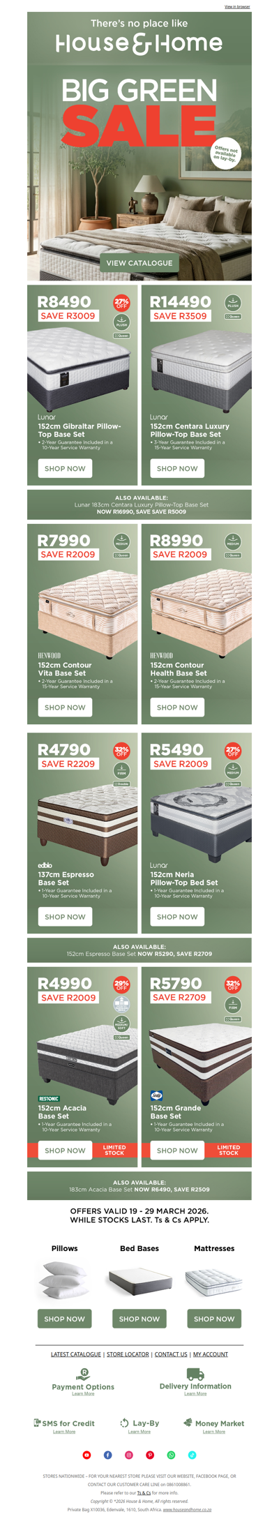 It's the Big Green Bedding Sale — sleep better for less